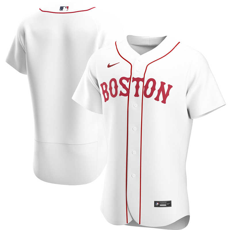 2020 MLB Men Boston Red Sox Nike White Home 2020 Authentic Jersey 1->boston red sox->MLB Jersey